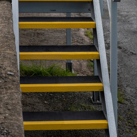 Anti- Slip GRP Stair Tread Cover - 345mm x 55mm x 2000mm