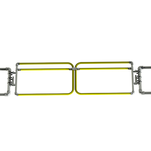 Double Self Closing Tubeclamp Gate 668mm x 1.8m wide