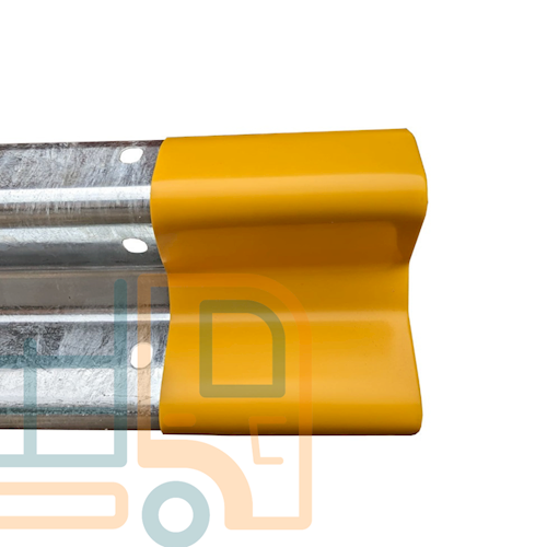 Armco Rail Yellow Plastic End Caps (240mm)