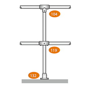 Mid Post Level - C Clamps