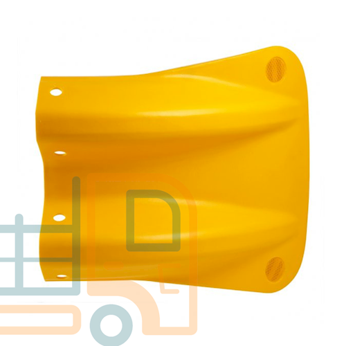 Armco Rail Yellow Reflective Fish Tail Ends