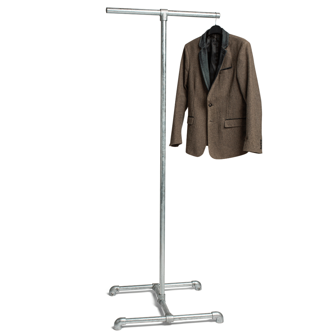 Heavy-Duty 2-Way Freestanding Clothes Rail