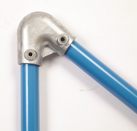 122 / Acute Angle Elbow (30 to 45°) Galvanised Tube Clamp
